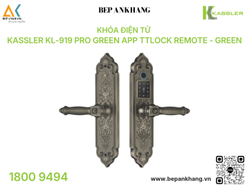 Khóa điện tử Kassler KL-919 Pro Green App TTLOCK Remote - Green